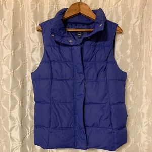 GAP royal blue puffer vest